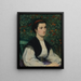 Portrait einer Dame - James Tissot — gerahmtes Bild an der Wand