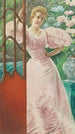 Portrait einer jungen Frau in einem Gewächshaus - James Tissot — Ansicht des Kunstwerks