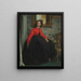 Portrait de Mlle L. L. - James Tissot — gerahmtes Bild an der Wand
