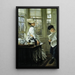 Lesung der Nachrichten - James Tissot — gerahmtes Bild an der Wand