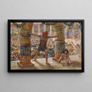 James Tissot - Samson Puts Down the Pillars.webp