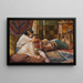 Samson enthüllt sein Geheimnis an Dalila - James Tissot — gerahmtes Bild an der Wand