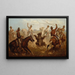 Cowboys Attrapant un Ours - James Walker — gerahmtes Bild an der Wand