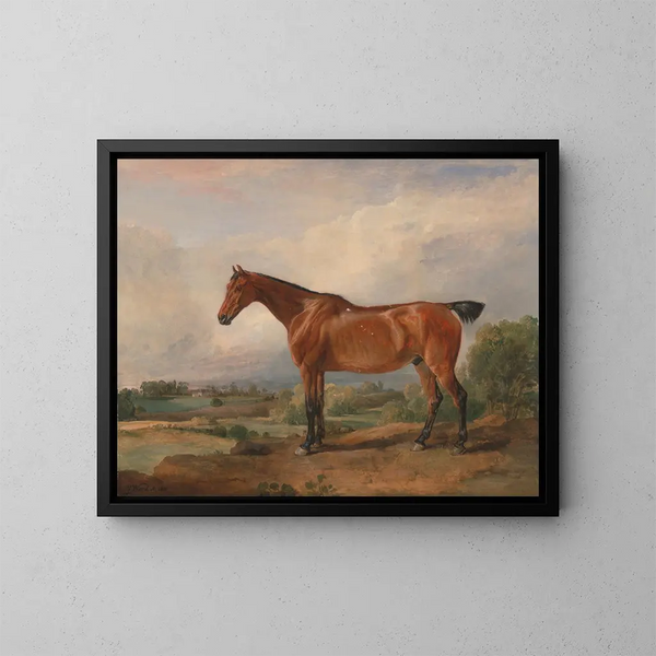 Ein Jäger in einer Landschaft - James Ward — gerahmtes Bild an der Wand