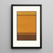 Harmonie der Analogie im gebrochenen Orange und Gelb-Braun - James Ward — gerahmtes Bild an der Wand