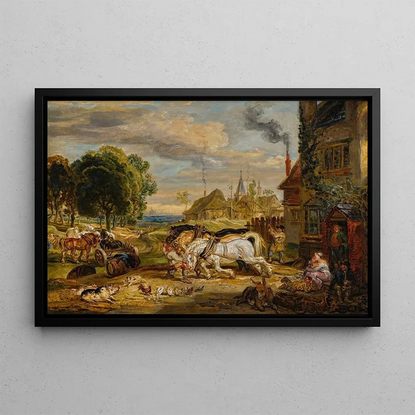 Studie für die Seiten der Weinstube Kensington - James Ward — gerahmtes Bild an der Wand