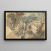 Cascade im Norden von Wales - James Ward — gerahmtes Bild an der Wand