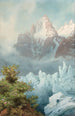 Les Grands Charmoz über dem Mer de Glace Chamonix - James Whittet Smith — Ansicht des Kunstwerks