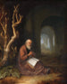 eines Einsiedlers, der in einer Ruine betet - Jan Adriaensz van Staveren — Ansicht des Kunstwerks