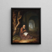 eines Einsiedlers, der in einer Ruine betet - Jan Adriaensz van Staveren — gerahmtes Bild an der Wand