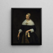Portrait einer Dame - Jan Albertsz Rotius — gerahmtes Bild an der Wand