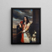 Engel de Ruyter 1648-83 Vizeadmiral Sohn von Michiel Adriaensz de Ruyter - Jan Andrea Lievens — gerahmtes Bild an der Wand