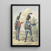 Zwei stehende Soldaten - Jan Anthonie Langendijk — gerahmtes Bild an der Wand