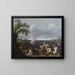 Der König Gustav II. Adolf von Schweden in der Schlacht bei Lützen, 16. November 1632 - Jan Asselijn — gerahmtes Bild an der Wand