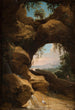Landschaft mit Blick durch die Höhle - Jan Asselijn — Ansicht des Kunstwerks