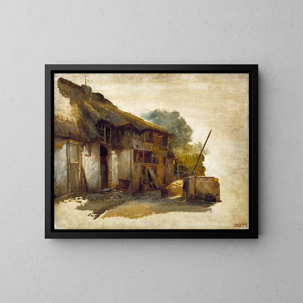 Ferme - Jan August Hendrik Leys — gerahmtes Bild an der Wand