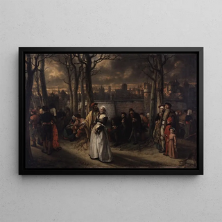 Jan August Hendrik Leys - Walk outside the Walls.webp