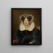 Portrait de Wilhelmine, reine des Pays-Bas - Jan Baptist van der Hulst — gerahmtes Bild an der Wand