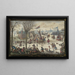 Winterlandschaft mit Figuren - Jan Berents — gerahmtes Bild an der Wand