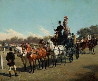 Concours de carrosses sur la place du château d'Ujazd - Jan Bogumił Rosen — Ansicht des Kunstwerks