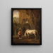 Ein Pferd, das trinkt - Jan Both — gerahmtes Bild an der Wand