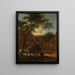 Hof des Bauernhofs - Jan Both — gerahmtes Bild an der Wand