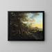 Italienische Landschaft mit einem Zeichner - Jan Both — gerahmtes Bild an der Wand
