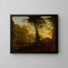 Landschaft im Kursivstil bei Sonnenuntergang mit Reisenden auf einem Landweg - Jan Both — gerahmtes Bild an der Wand