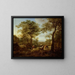 Der Bach und die Haltstelle der Reisenden - Jan Both — gerahmtes Bild an der Wand