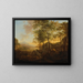 Hügel mit Wald und Aussicht - Jan Both — gerahmtes Bild an der Wand