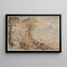 Landschaft mit Reisenden - Jan Brueghel — gerahmtes Bild an der Wand