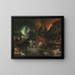 Énée und die Sibylle in der Unterwelt - Jan Brueghel der Jüngere — gerahmtes Bild an der Wand