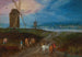 eines weiten Landschaftsgemäldes mit Reisenden vor einem Windmühle - Jan Brueghel der Jüngere — Ansicht des Kunstwerks