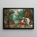 Diane und ihre Nymphen beim Angeln - Jan Brueghel der Jüngere — gerahmtes Bild an der Wand