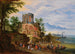Landschaft mit belebten Ruinen von Figuren - Jan Brueghel der Jüngere — Ansicht des Kunstwerks