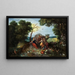 Landschaft mit Allegorien der vier Elemente - Jan Brueghel der Jüngere — gerahmtes Bild an der Wand