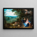 Repos pendant la fuite en Égypte - Jan Brueghel le Jeune — gerahmtes Bild an der Wand