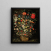 Stillleben mit einem großen Blumenstrauß in einem Holzfass - Jan Brueghel der Jüngere — gerahmtes Bild an der Wand