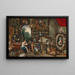 Die fünf Sinne: das Sehen - Jan Brueghel der Jüngere — gerahmtes Bild an der Wand