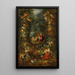 Die Heilige Familie umgeben von einer Fruchtgirlande, getragen von Putti - Jan Brueghel der Jüngere — gerahmtes Bild an der Wand