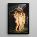 Die drei Grazien - Jan Brueghel der Jüngere — gerahmtes Bild an der Wand