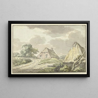 Jan Bulthuis - Boerenhuis aan de splitsing van een landweg.webp