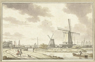 Jan Bulthuis - Gezicht aan de Zandhoek buiten Haarlemmerpoort te Amsterdam.webp