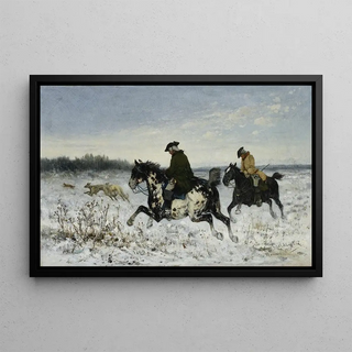 Jan Chemiski - Hunting with greyhounds.webp