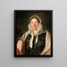 Portrait von Aleksandra Bbnowska geborene Belle-mère der Maler Cybulska - Jan Chrucki — gerahmtes Bild an der Wand
