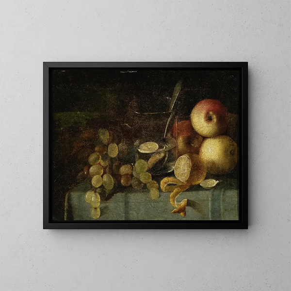 Naturmorte mit einem Glas - Jan Chrucki — gerahmtes Bild an der Wand