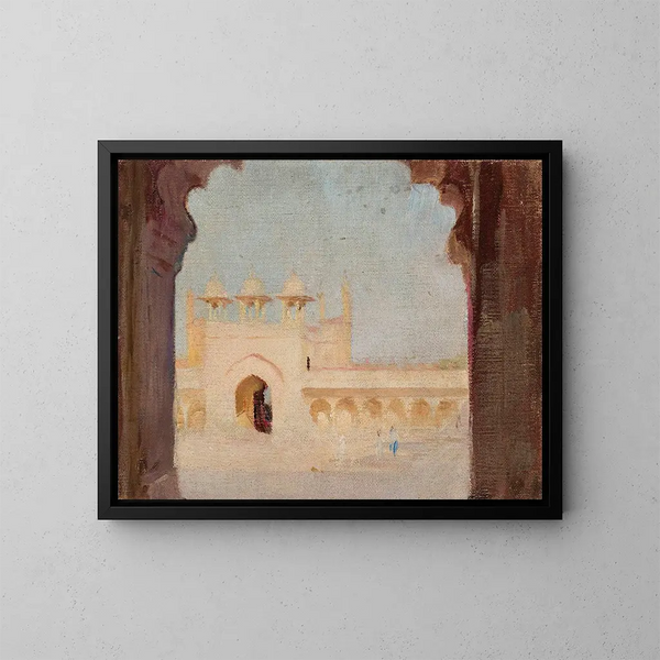 Palais d'Agra lors du voyage en Inde - Jan Cybis — gerahmtes Bild an der Wand