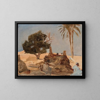 Jan Cigliski - Cemetery at the pyramids From the journey to Egypt.webp
