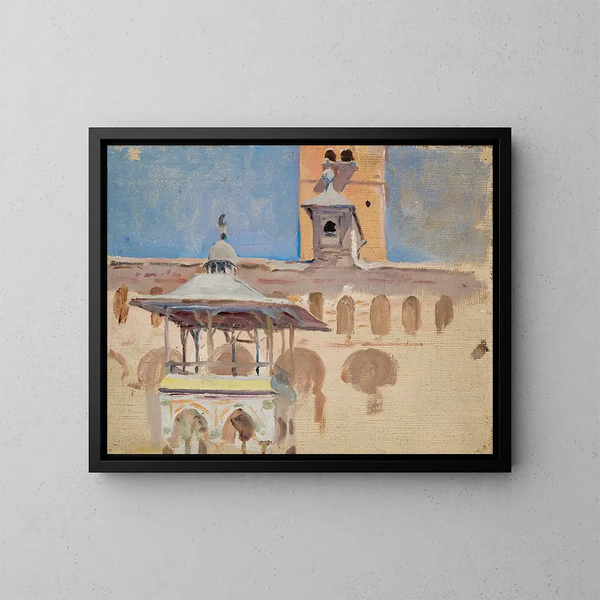 Damas lors du voyage en Palestine - Jan Cybis — gerahmtes Bild an der Wand