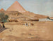 Motiv der Wüste und Pyramide der Reise nach Ägypten - Jan Cybis — Ansicht des Kunstwerks